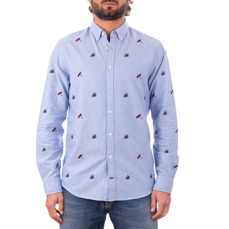 TOMMY HILFIGER CAMISA AZUL -...